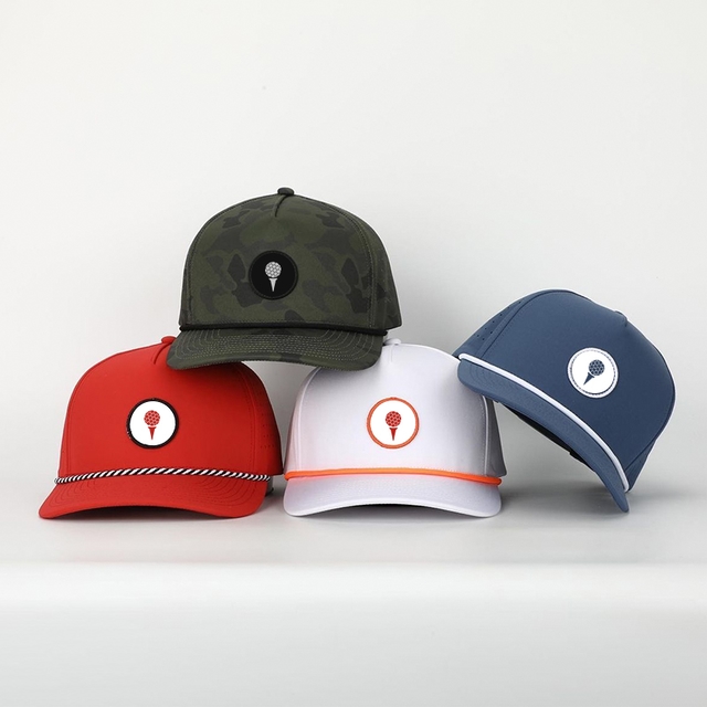 Customizable Low MOQ 5 Panel Trucker Cap with Leather Patch